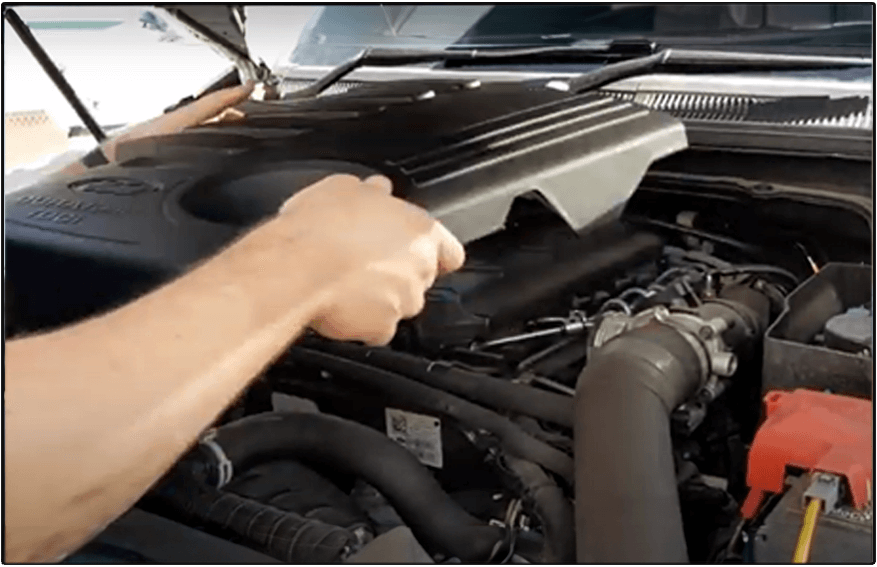 Remove-engine-cover