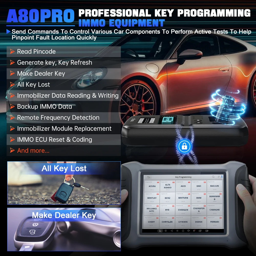 XTOOL A80Pro Key Programming