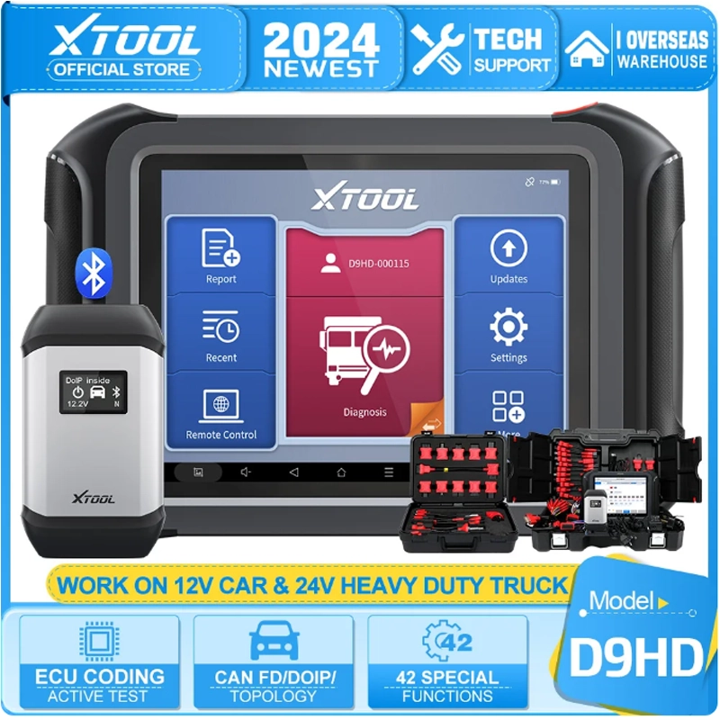 XTOOL D9HD Heavy Duty Truck Scanner Full System Diagnostic Tool