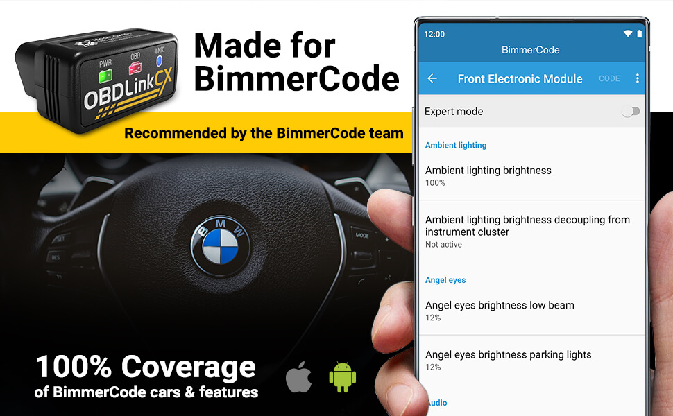 OBDLink CX Diagnostic Scan Tool - Made for Bimmercode